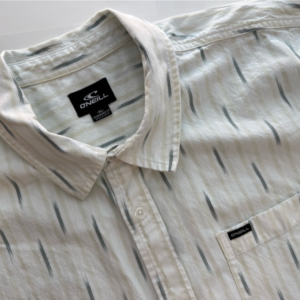 O’Neill Seafaring Standard Fit White Stripe Shirt Men’s XL